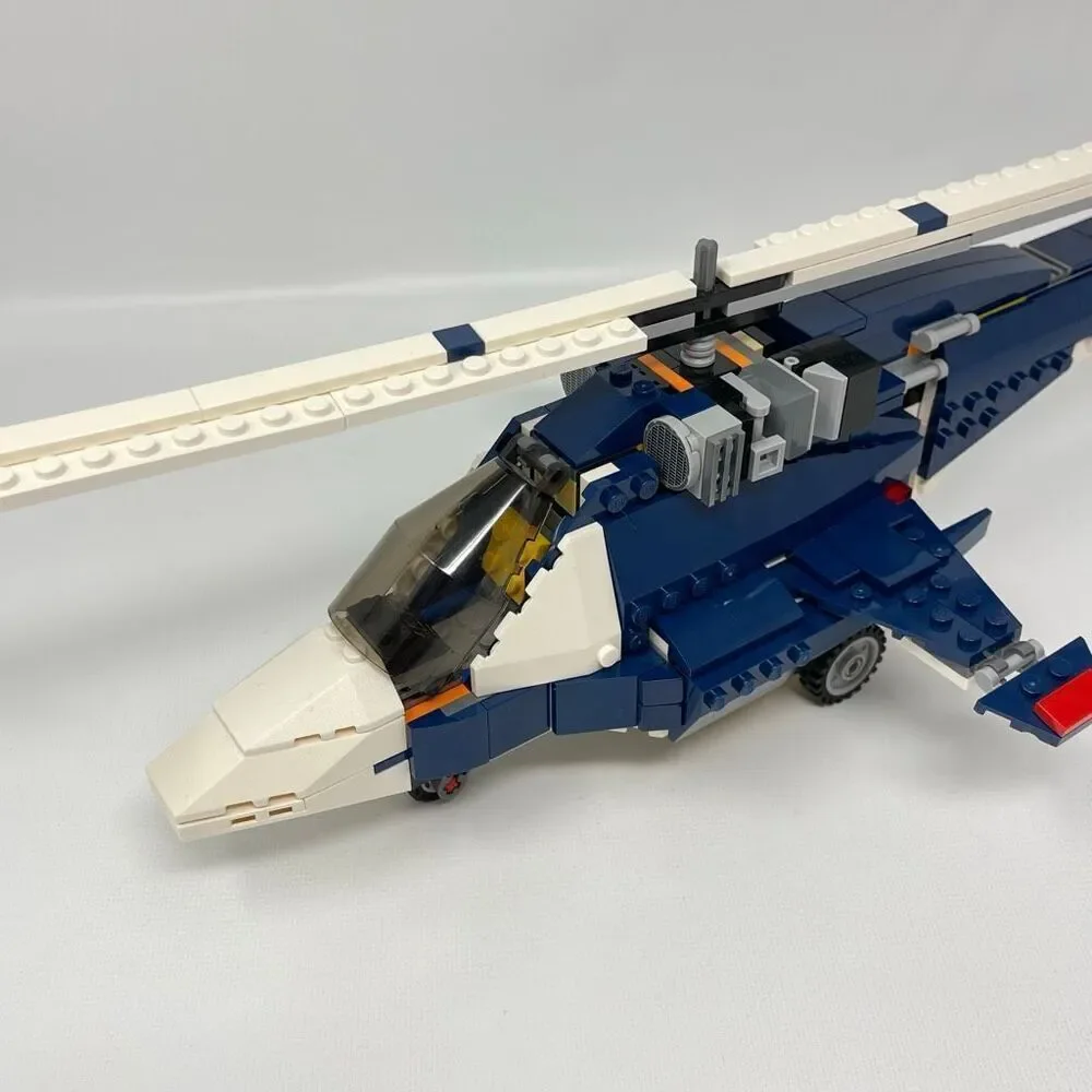 LEGO Creator Set Blue Power Jet Built As Helicopter 31039 3-in-1 Incomplete